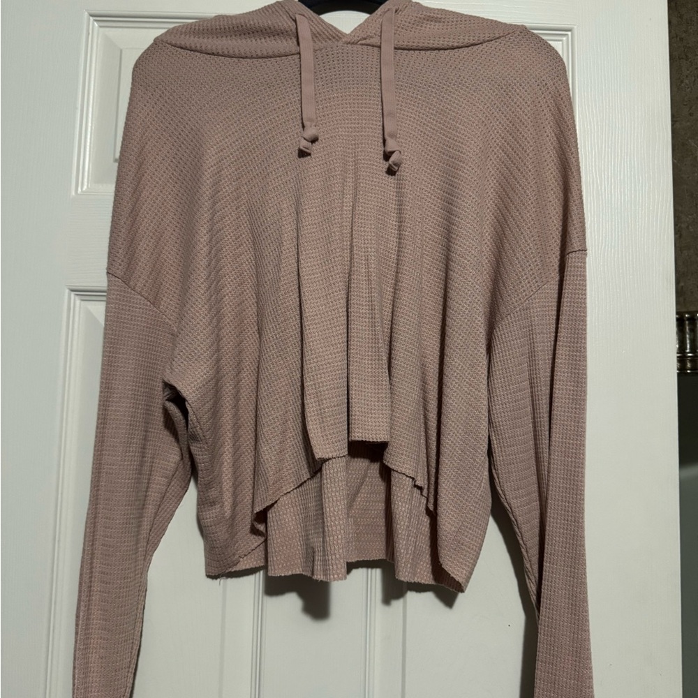 Wild Fable Pink Waffle Knit Hoodie